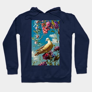 Dove and flowers Hoodie